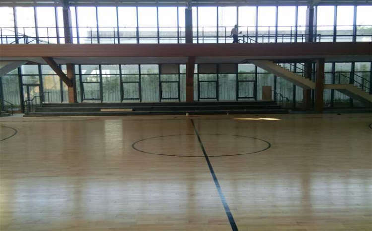 河南枫木体育场地板结构