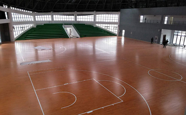 大型篮球实木运动地板施工工艺