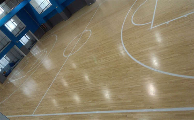 柞木篮球场木地板板式龙骨结构